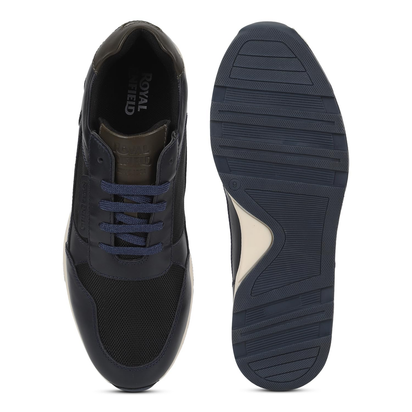 Royal Enfield Mens Thump Sneakers Dark Blue