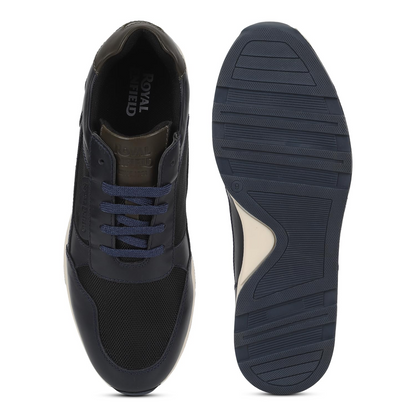 Royal Enfield Mens Thump Sneakers Dark Blue