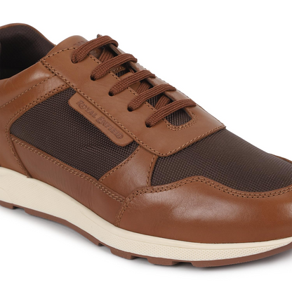 Royal Enfield Mens Thump Sneakers Brown