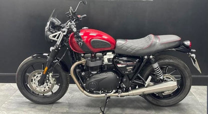 Autodux Fit For Triumph Speed Twin 900 Black & Red Seat
