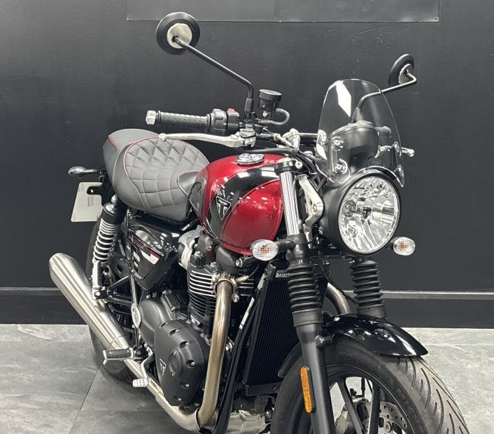 Autodux Fit For Triumph Speed Twin 900 Black & Red Seat