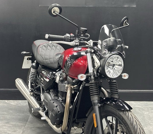 Autodux Fit For Triumph Speed Twin 900 Black & Red Seat