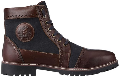 Royal Enfield Military Vibe Boots Brown & Navy Royal Enfield Military Vibe Boots Brown & Navy