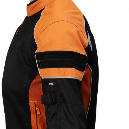 Royal Enfield Streetwind Pro Riding Jacket Orange (L) 42 Cm With Ce Level 2 Protectors At Shoulder, Elbow & Back And Ce Level 1 Ergo Pro-Tech Armours At...