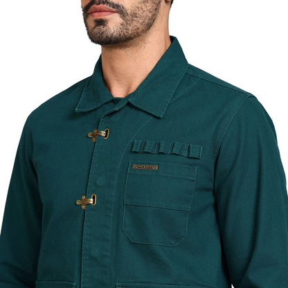 Royal Enfield Military Vintage Jacket(Size:XL)-JKA240002-DEEP TEAL