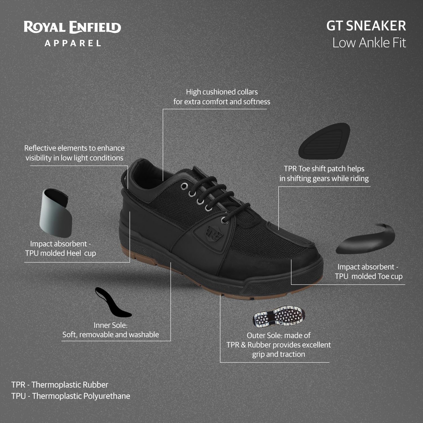 Royal Enfield GT Sneakers Black