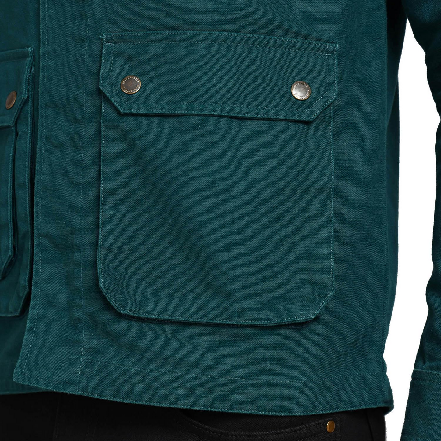 Royal Enfield Military Vintage Jacket(Size:XL)-JKA240002-DEEP TEAL