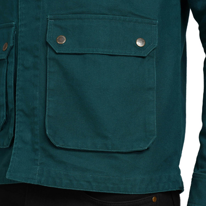 Royal Enfield Military Vintage Jacket(Size:XL)-JKA240002-DEEP TEAL