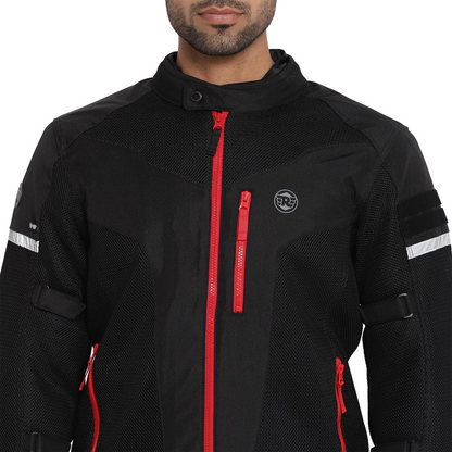 Royal Enfield Windfarer V2 Riding Jacket Black (S) 38 Cm Pro-Tech Ce Level 2 Protectors At Shoulder, Elbow And Back & Pocket At Chest That Can Be...