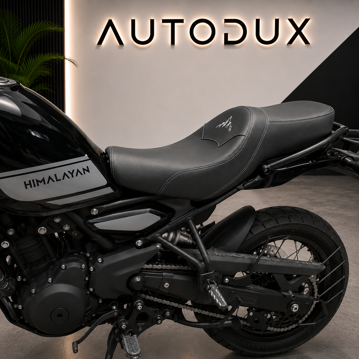 Autodux Fit For Royal Enfield Himalayan 450 Black Touring Seat