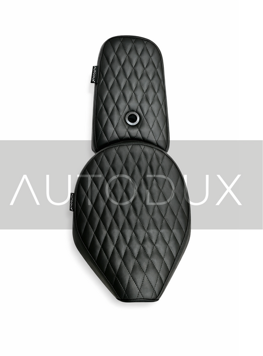 Autodux Fit for Royal Enfield Shotgun 650 Black Diamond Seat Set Black & Brown