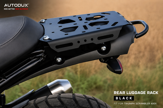 Autodux Fit For Triumph Scrambler 400X Rear Luggage Rack Black
