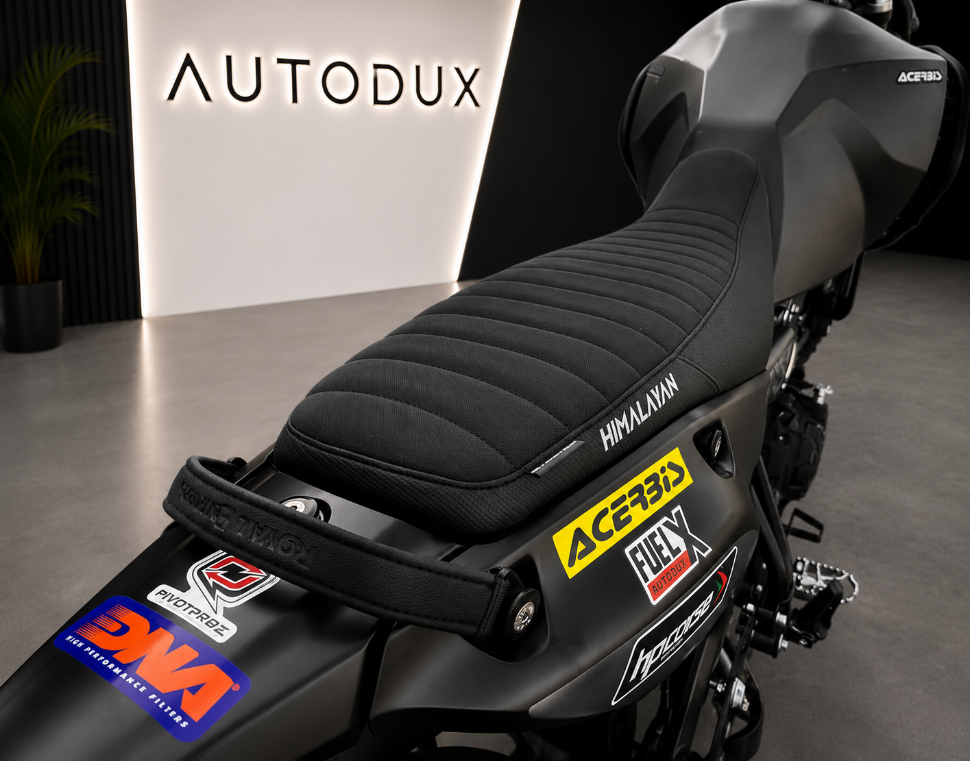 Autodux Fit For Royal Enfield Himalayan 450 Touring Black Seat