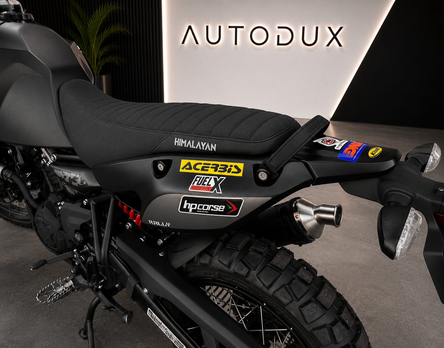 Autodux Fit For Royal Enfield Himalayan 450 Touring Black Seat
