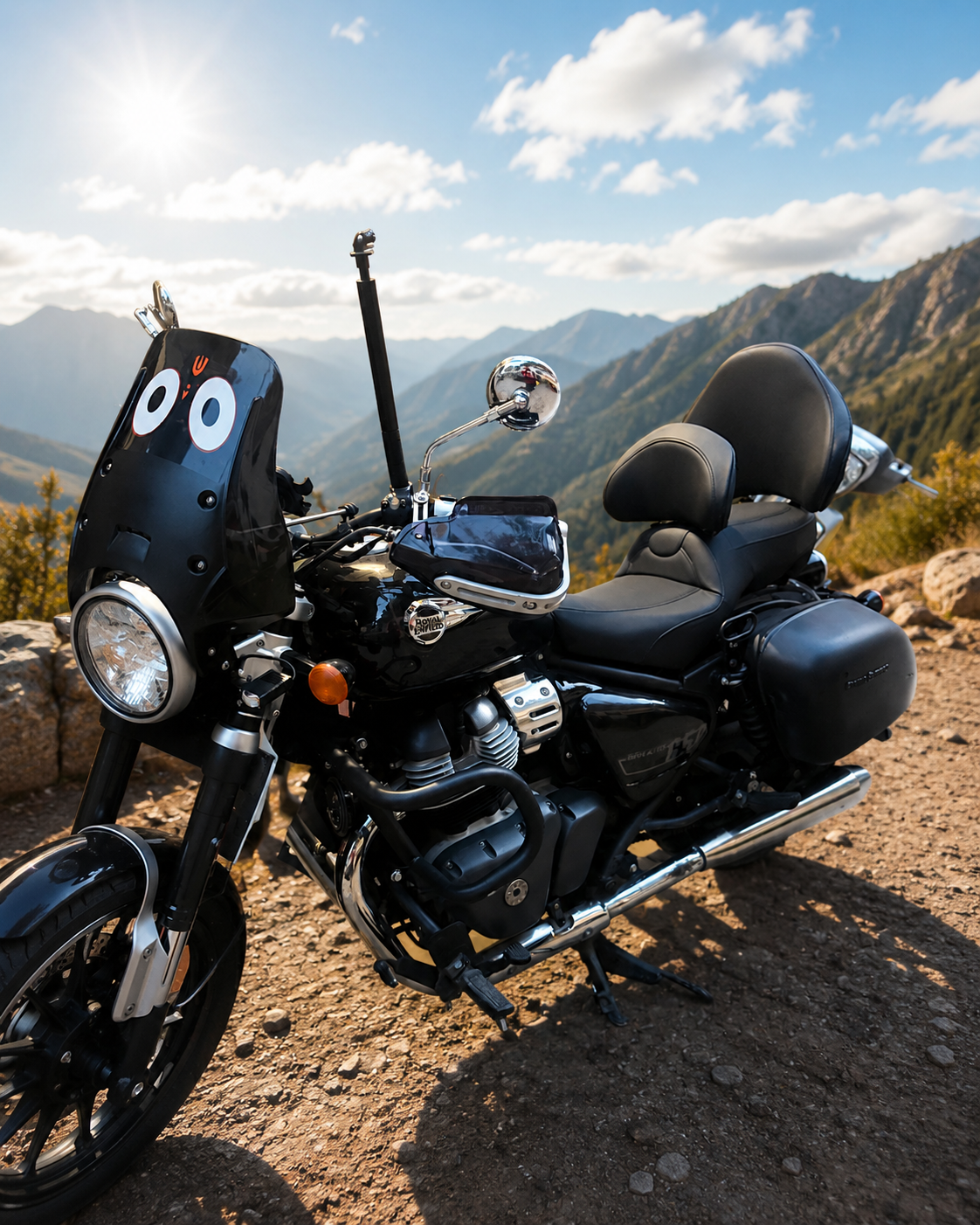 Autodux Fit For Royal Enfield Super Meteor 650 Dual Backrest Seat
