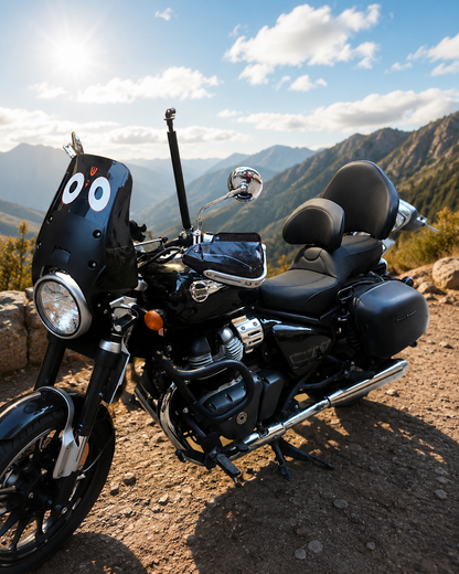 Autodux Fit For Royal Enfield Super Meteor 650 Dual Backrest Seat