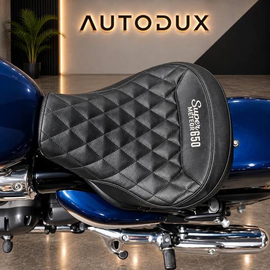 AUTODUX Comfort Rider Touring Seat Fit For Royal Enfield Super Meteor 650