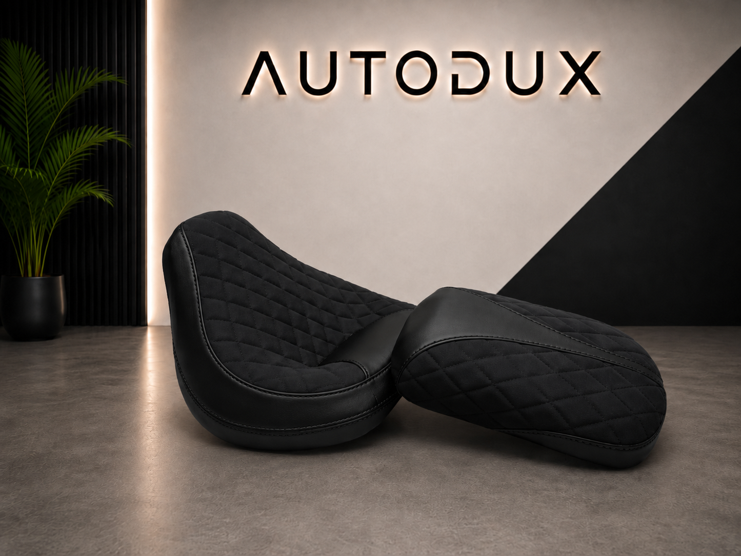 Autodux fit for Royal Enfield Super Meteor 650 custom seat with Gel Pad Black