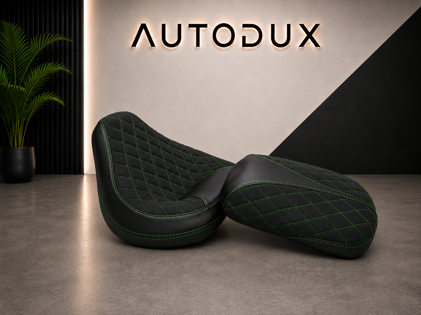 Autodux fit for Royal Enfield Super Meteor 650 custom seat with Gel Pad Black