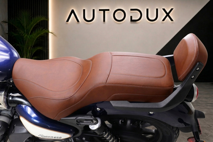 AUTODUX Squareback One-Piece Two-Up Seat for Royal Enfield Super Meteor 650 Free Shipping Worldwide
