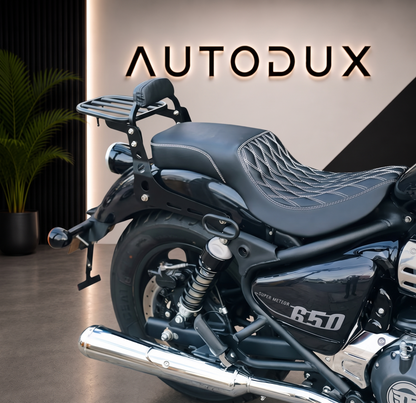 Autodux fit for Royal Enfield Super Meteor 650 touring seat shipping worldwide
