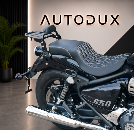 Autodux fit for Royal Enfield Super Meteor 650 touring seat shipping worldwide