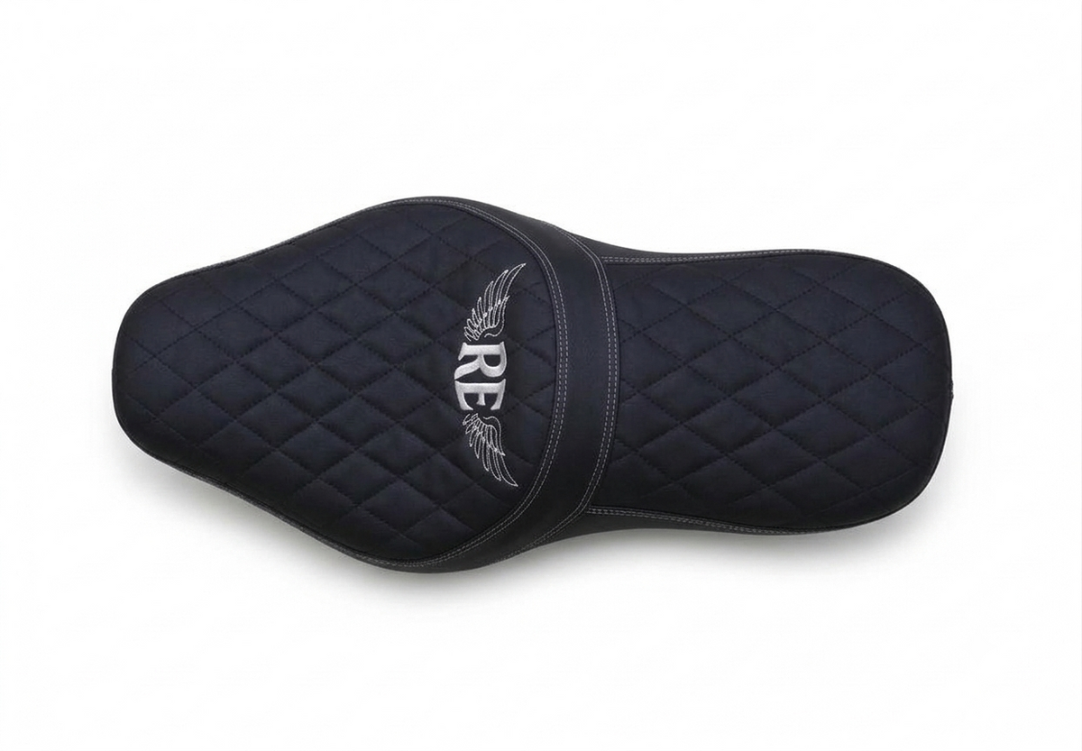Autodux fit for Royal Enfield Super Meteor 650 Black Touring Seat