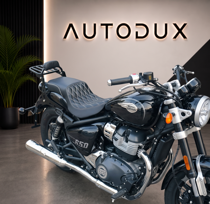 Autodux fit for Royal Enfield Super Meteor 650 touring seat shipping worldwide