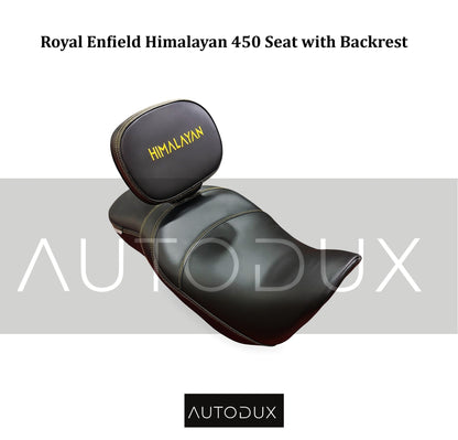 Autodux Fit for Royal Enfield Hiamlayan 450 seat with Backrest