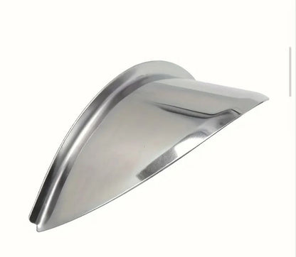 Silver Iron Chrome Plating Attractive Indicator Cap Shade Heavy Metal For Peak
