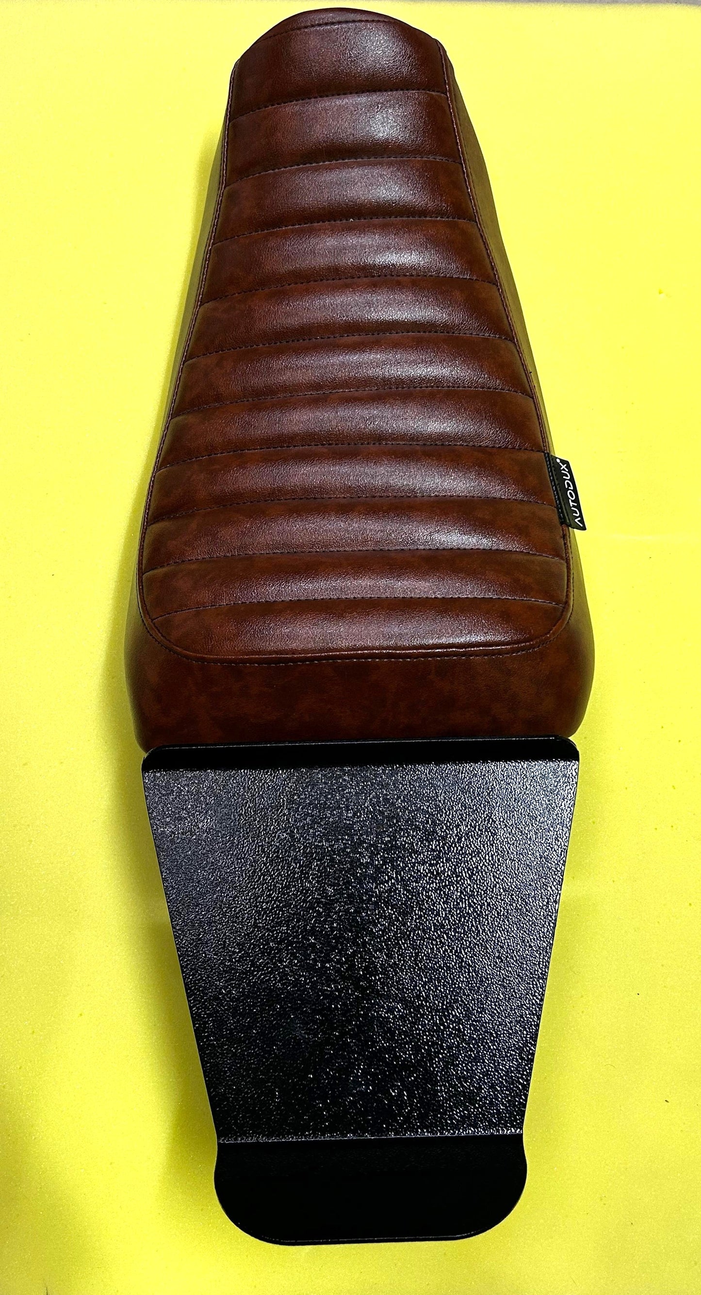 Autodux fit for Himayalan & Scram 411 Front Seat with Rear Plate Black