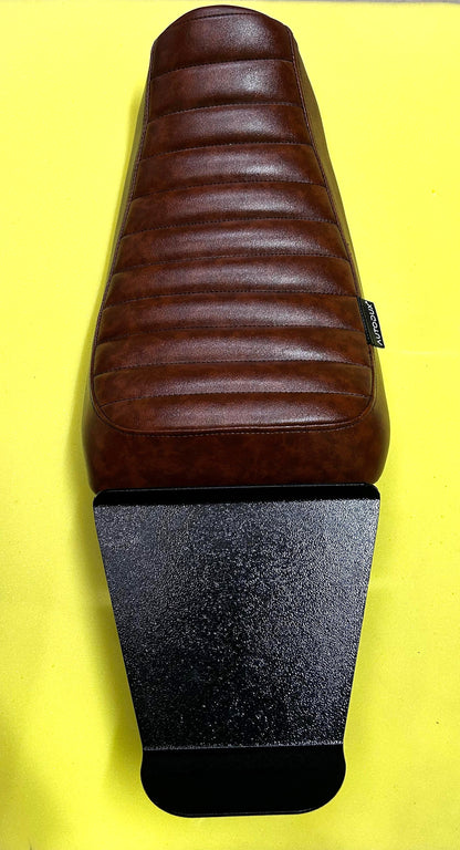 Autodux fit for Himayalan & Scram 411 Front Seat with Rear Plate Black