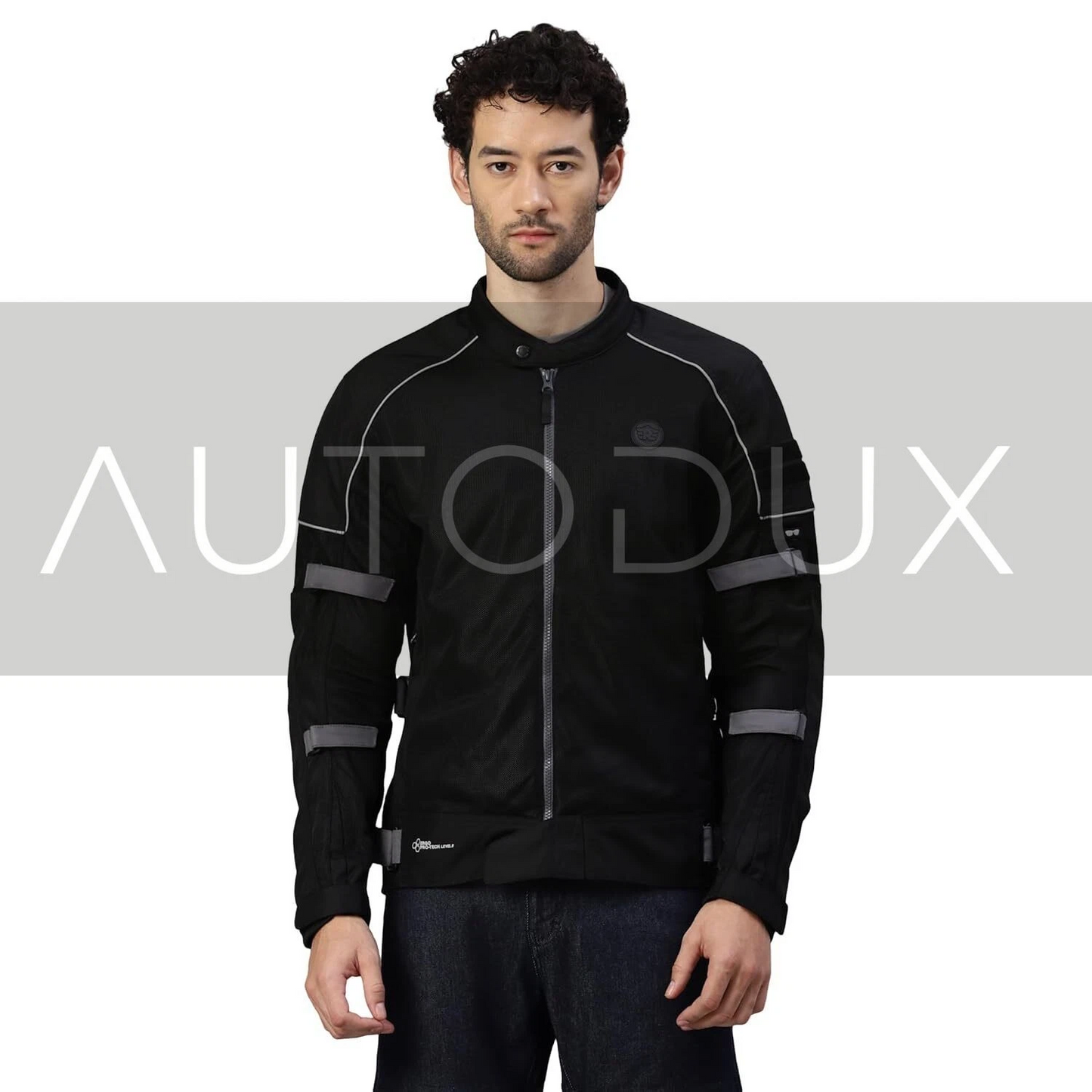 Autodux Royal Enfield Streetwind V3 Black Jacket (L) with CE Level 2 Pads