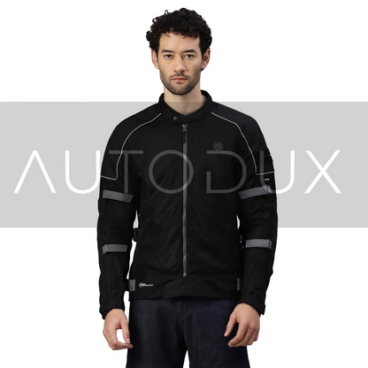 Autodux Royal Enfield Streetwind V3 Black Jacket (L) with CE Level 2 Pads