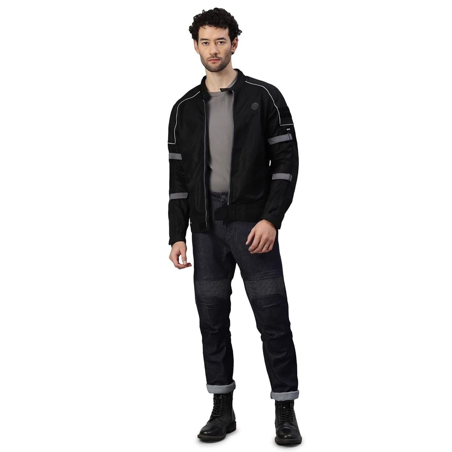 Autodux Royal Enfield Streetwind V3 Black Jacket (L) with CE Level 2 Pads