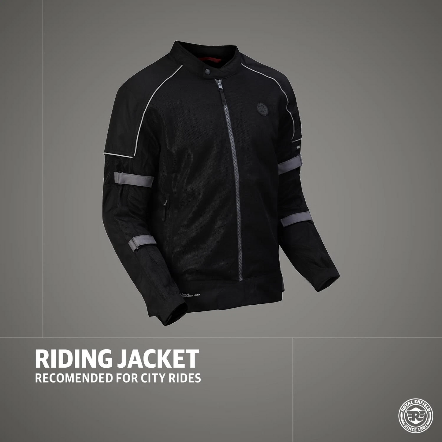 Autodux Royal Enfield Streetwind V3 Black Jacket (L) with CE Level 2 Pads