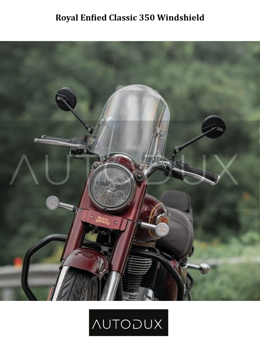 Autodux fit for Royal Enfield Classic 350 Windshield