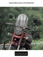 Autodux fit for Royal Enfield Classic 350 Windshield