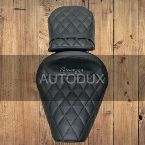 AUTODUX Fit For Royal Enfield Super Meteor 650 Comfort Rider and Passenger Seat