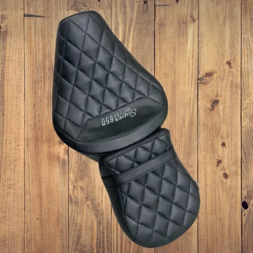 AUTODUX Fit For Royal Enfield Super Meteor 650 Comfort Rider and Passenger Seat