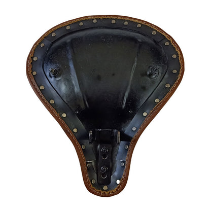 Autodux fit for Royal Enfield Classic 350 500 Front Leather Antique Brown Solo Seat